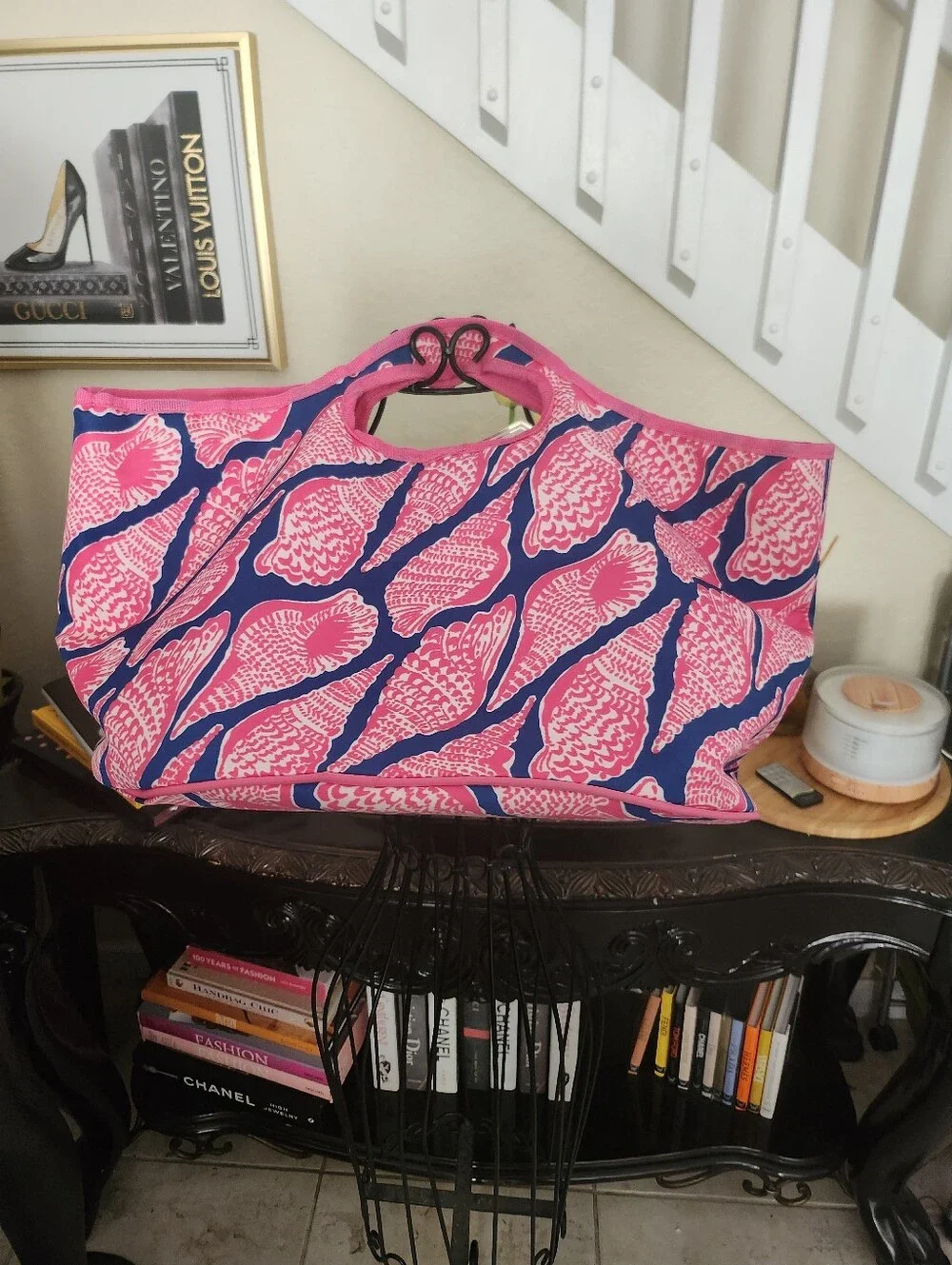 Lilly Pulitzer "Cute As A Shell" insulated beach cooler tote - Picture 4 of 6